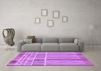 Machine Washable Abstract Purple Modern Rug, wshabs1939pur