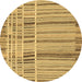 Round Abstract Brown Modern Rug, abs1939brn