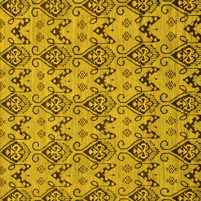 Square Abstract Yellow Modern Rug, abs193yw
