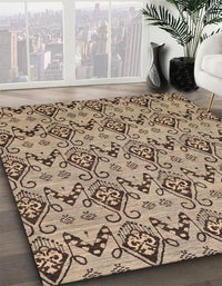 Abstract Brown Modern Rug, abs193