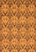 Machine Washable Abstract Orange Modern Area Rugs, wshabs193org