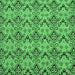 Square Machine Washable Abstract Emerald Green Modern Area Rugs, wshabs193emgrn