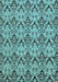 Machine Washable Abstract Light Blue Modern Rug, wshabs193lblu