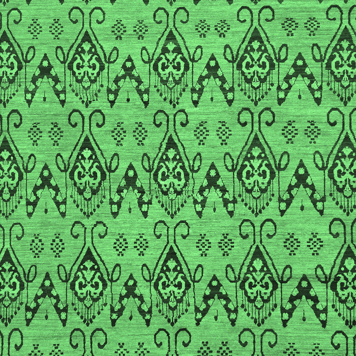 Machine Washable Abstract Emerald Green Modern Area Rugs, wshabs193emgrn