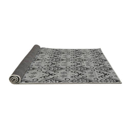 Sideview of Abstract Gray Modern Rug, abs193gry