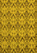 Machine Washable Abstract Yellow Modern Rug, wshabs193yw