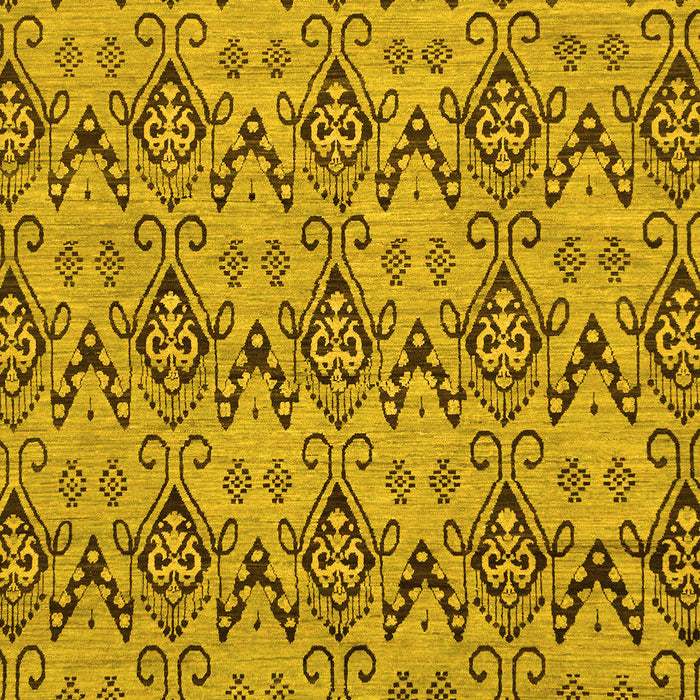 Machine Washable Abstract Yellow Modern Rug, wshabs193yw