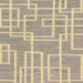 Square Abstract Brown Modern Rug, abs1940