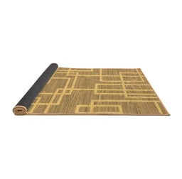 Sideview of Abstract Brown Modern Rug, abs1940brn