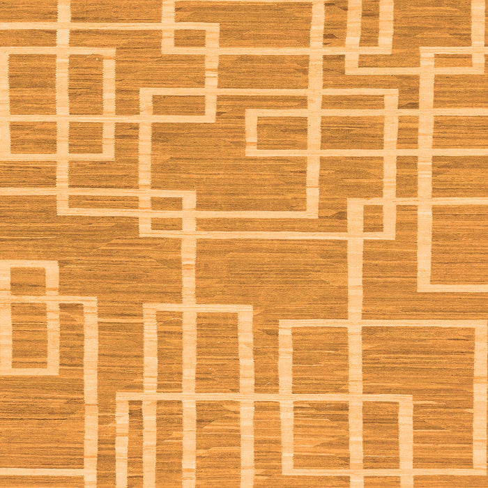 Square Machine Washable Abstract Orange Modern Area Rugs, wshabs1940org