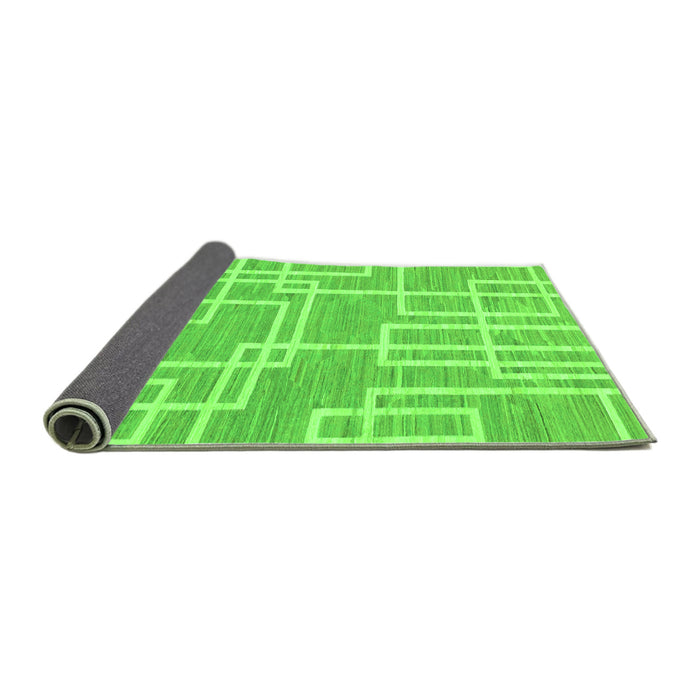 Sideview of Abstract Green Modern Rug, abs1940grn