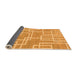 Sideview of Abstract Orange Modern Rug, abs1940org