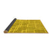 Sideview of Abstract Yellow Modern Rug, abs1940yw