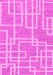 Abstract Pink Modern Rug, abs1940pnk