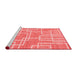 Modern Red Washable Rugs