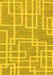 Abstract Yellow Modern Rug, abs1940yw