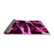 Sideview of Abstract Pink Modern Rug, abs1941pnk