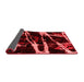 Abstract Red Modern Area Rugs