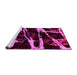 Sideview of Machine Washable Abstract Pink Modern Rug, wshabs1941pnk