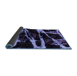 Sideview of Abstract Blue Modern Rug, abs1941blu