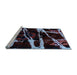 Sideview of Machine Washable Abstract Light Blue Modern Rug, wshabs1941lblu