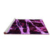 Sideview of Machine Washable Abstract Purple Modern Area Rugs, wshabs1941pur