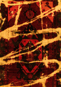 Abstract Yellow Modern Rug, abs1941yw