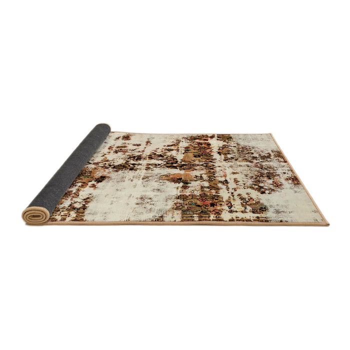 Sideview of Abstract Light Brown Modern Rug, abs1942