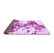 Sideview of Abstract Purple Modern Rug, abs1942pur