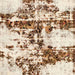 Square Abstract Light Brown Modern Rug, abs1942