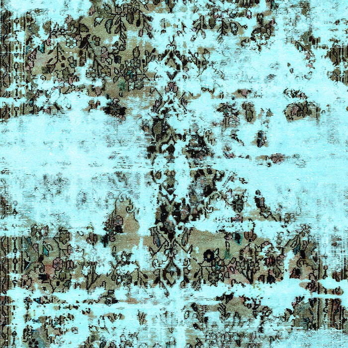 Machine Washable Abstract Light Blue Modern Rug, wshabs1942lblu