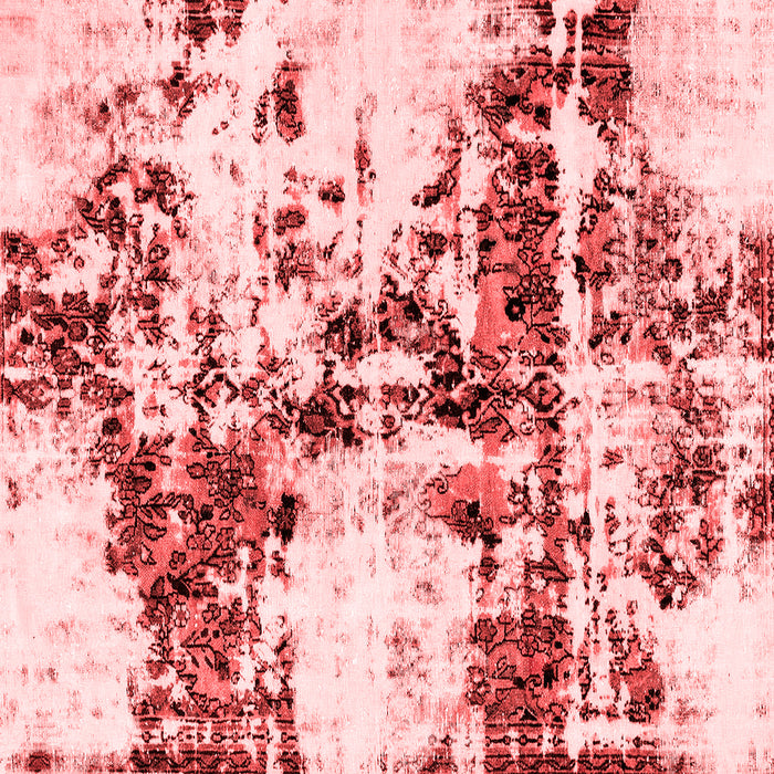 Machine Washable Abstract Red Modern Rug, wshabs1942red