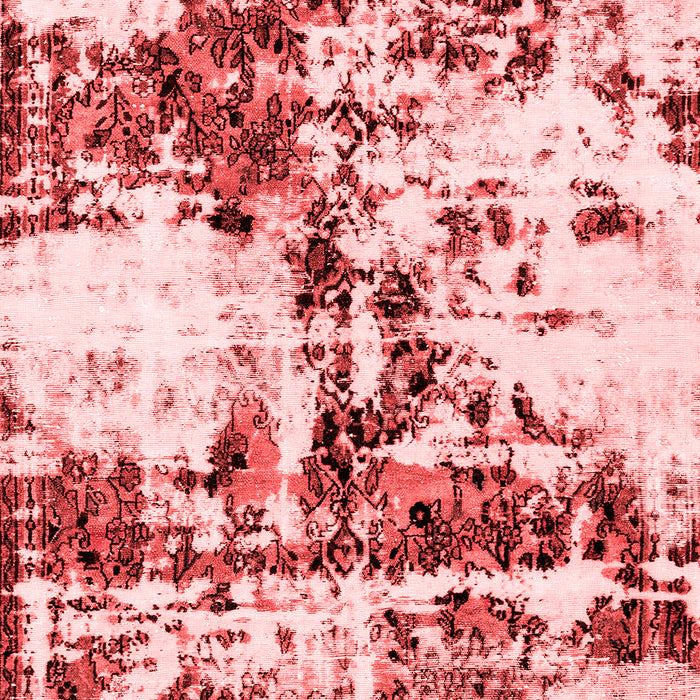 Machine Washable Abstract Red Modern Rug, wshabs1942red