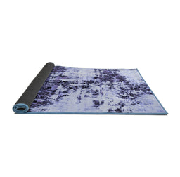Sideview of Abstract Blue Modern Rug, abs1942blu