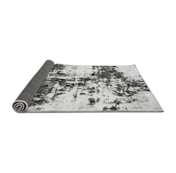 Sideview of Abstract Gray Modern Rug, abs1942gry