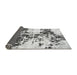 Sideview of Abstract Gray Modern Rug, abs1942gry