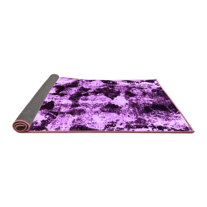 Sideview of Abstract Purple Modern Rug, abs1943pur
