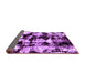 Sideview of Abstract Purple Modern Rug, abs1943pur