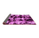 Sideview of Abstract Pink Modern Rug, abs1943pnk