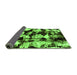 Sideview of Abstract Green Modern Rug, abs1943grn