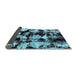 Sideview of Abstract Light Blue Modern Rug, abs1943lblu