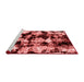 Modern Red Washable Rugs