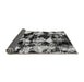 Sideview of Abstract Gray Modern Rug, abs1943gry