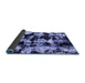 Sideview of Abstract Blue Modern Rug, abs1943blu