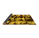 Sideview of Abstract Yellow Modern Rug, abs1943yw