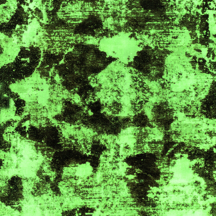 Machine Washable Abstract Green Modern Area Rugs, wshabs1943grn