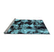 Sideview of Machine Washable Abstract Light Blue Modern Rug, wshabs1943lblu