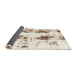 Sideview of Abstract Blanched Almond Beige Modern Rug, abs1944