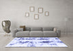 Machine Washable Abstract Blue Modern Rug in a Living Room, wshabs1944blu