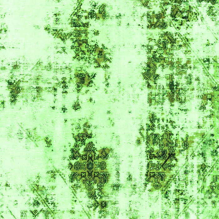 Machine Washable Abstract Green Modern Area Rugs, wshabs1944grn